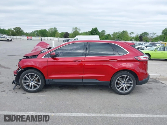 2021 Ford Edge Titanium with VIN 2FMPK4K91MBA16896, listed as a IAAI auction lot 42334583 with 37,508 mi miles and . Bid and sale history available at DreamBid. Image 15.