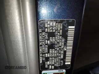 2022 Kia EV6 Wind with VIN KNDC3DLC7N5087617, listed as a Copart auction lot 50737245 with 31,620 mi miles and Salvage Title. Bid and sale history available at carsss.com. Image 14.