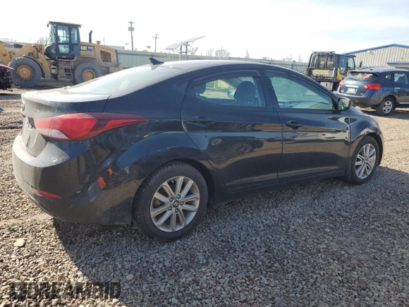 2015 Hyundai Elantra SE with VIN 5NPDH4AE8FH569220, listed as a Copart auction lot 51502735 with 162,756 mi miles and Salvage Title. Bid and sale history available at carsss.com. Image 3.