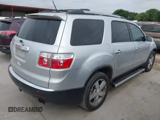 2011 GMC Acadia SLT1 with VIN 1GKKRRED0BJ172027, listed as a IAAI auction lot 42091150 with 170,436 mi miles and . Bid and sale history available at DreamBid. Image 4.