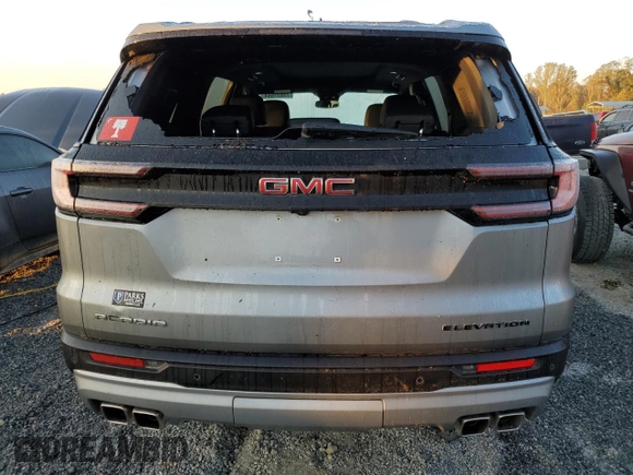 2024 GMC Acadia FWD Elevation z VIN 1GKENKKS4RJ196974, wystawiony jako Copart lot #75031664 z przebiegiem 1 810 mil mil oraz Szkoda całkowita • Salvage title. Historia ofert i sprzedaży dostępna na DreamBid. Obrazek 6.