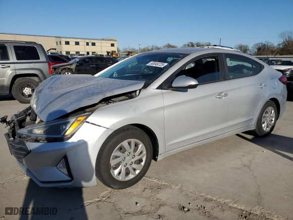 2019 Hyundai Elantra SE with VIN KMHD74LFXKU833512, listed as a Copart auction lot 50049725 with 48,307 mi miles and Salvage Title. Bid and sale history available at carsss.com. Image 1.