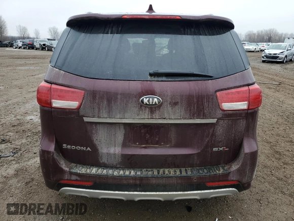 2018 Kia Sedona SX-L with VIN KNDME5C16J6375796, listed as a Copart auction lot 83982744 with 108,289 mi miles and Clean Title. Bid and sale history available at carsss.com. Image 6.