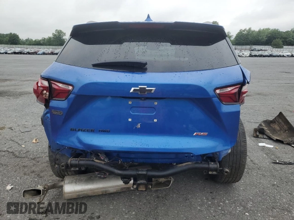 2019 Chevrolet Blazer RS with VIN 3GNKBJRS7KS608209, listed as a Copart auction lot 62657435 with 79,453 mi miles and Salvage title. Bid and sale history available at DreamBid. Image 6.