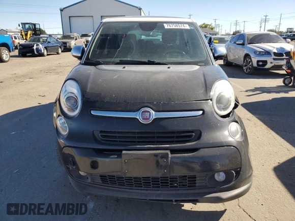 2014 FIAT 500L Lounge with VIN ZFBCFACHXEZ012262, listed as a Copart auction lot 76758574 with 135,218 mi miles and Salvage Title. Bid and sale history available at carsss.com. Image 5.