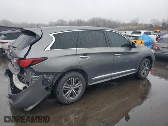 2019 Infiniti QX60 PURE with VIN 5N1DL0MM5KC510704, listed as a Copart auction lot 51226535 with 88,966 mi miles and Salvage Title. Bid and sale history available at carsss.com. Image 3.