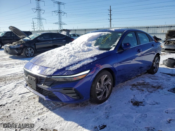 2024 Hyundai Elantra SEL with VIN KMHLS4DG3RU789381, listed as a Copart auction lot 88266675 with 5,191 mi miles and Salvage Title. Bid and sale history available at carsss.com. Image 1.