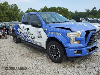 2015 Ford F-150 XL with VIN 1FTEX1CF7FKD55705, listed as a Copart auction lot 55727564 with 200,380 mi miles and Clean title. Bid and sale history available at DreamBid. Image 4.