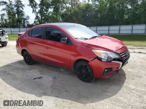 2023 Mitsubishi Mirage ES with VIN ML32FUFJ9PHF02215, listed as a Copart auction lot 59095235 with 48,067 mi miles and Non repairable. Bid and sale history available at DreamBid. Image 4.