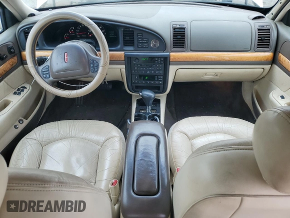 1998 Lincoln Continental with VIN 1LNFM97V6WY626436, listed as a Copart auction lot 54256795 with 165,038 mi miles and Clean Title. Bid and sale history available at carsss.com. Image 8.