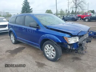 2015 Dodge Journey American Value z VIN 3C4PDCAB0FT712976, wystawiony jako IAAI lot #42151604 z przebiegiem 93 465 mil mil oraz . Historia ofert i sprzedaży dostępna na DreamBid. Obrazek 1.