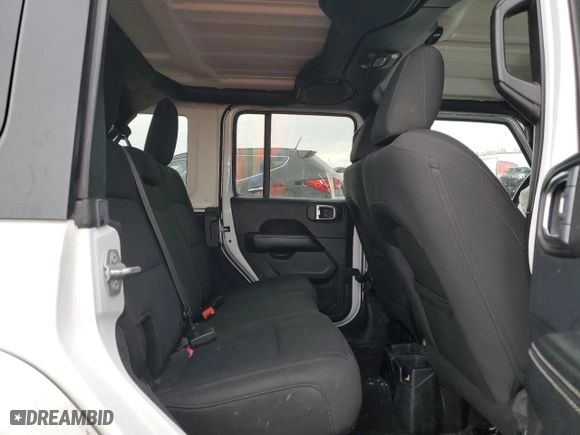 2018 Jeep Wrangler Unlimited Sahara with VIN 1C4HJXEGXJW176499, listed as a Copart auction lot 47296575 with 0 mi miles and Salvage Title. Bid and sale history available at carsss.com. Image 10.