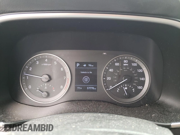 2019 Hyundai Tucson Sport z VIN KM8J3CAL8KU958624, wystawiony jako Copart lot #58581135 z przebiegiem 57 775 mil mil oraz Szkoda całkowita • Salvage title. Historia ofert i sprzedaży dostępna na DreamBid. Obrazek 9.