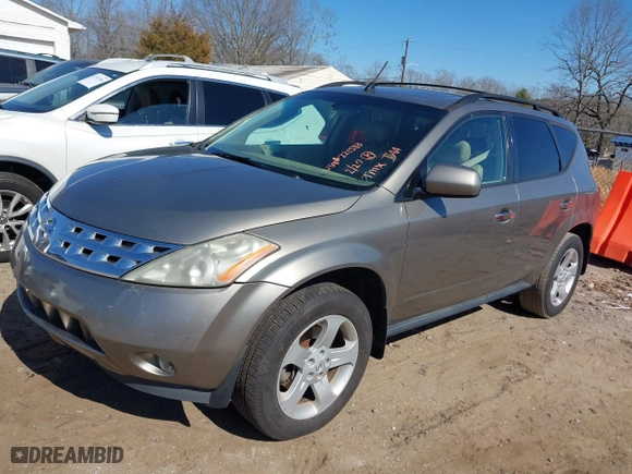 2004 Nissan Murano SL with VIN JN8AZ08T24W221583, listed as a IAAI auction lot 41693589 with 216,465 mi miles. Bid and sale history available at carsss.com. Image 2.