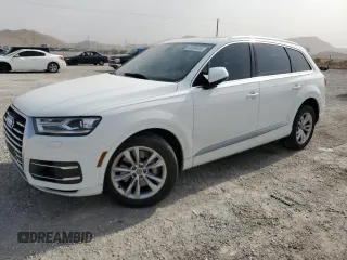 2018 Audi Q7 Premium with VIN WA1AAAF73JD050147, listed as a Copart auction lot 59269483 with 83,853 mi miles and . Bid and sale history available at DreamBid. Image 1.