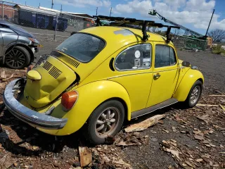 1974 Volkswagen Beetle with VIN 1342675695, listed as a Copart auction lot 71269974 with 18,636 mi miles and Salvage Title. Bid and sale history available at DreamBid. Image 3.