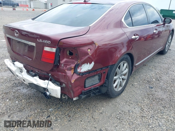 2007 Lexus LS 460 with VIN JTHBL46F775003346, listed as a IAAI auction lot 42170792 with 98,626 mi miles. Bid and sale history available at carsss.com. Image 18.