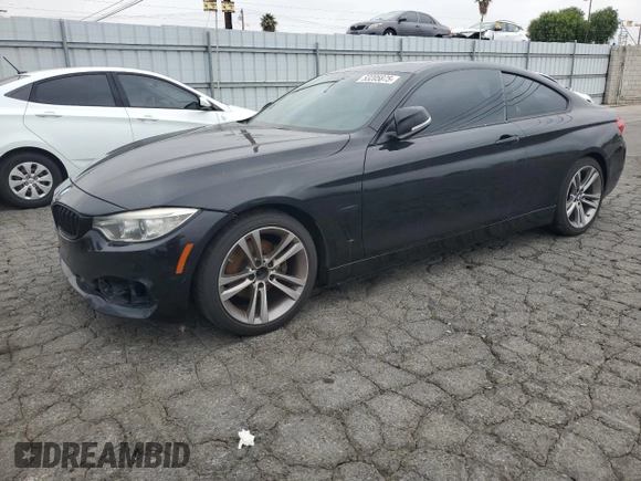 2014 BMW 4 Series 428i with VIN WBA3N7C5XEF719983, listed as a Copart auction lot 53205875 with 173,015 mi miles and Clean Title. Bid and sale history available at carsss.com. Image 1.