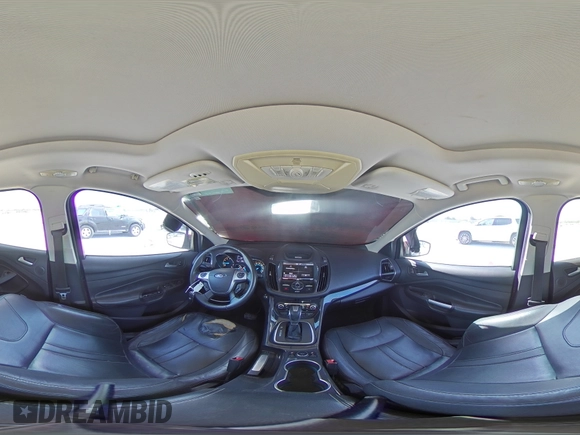 2013 Ford Escape Titanium with VIN 1FMCU0J90DUB60159, listed as a Copart auction lot 50957605 with 159,961 mi miles and Salvage title. Bid and sale history available at DreamBid. Image 14.