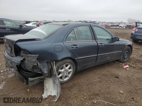 2003 Mercedes-Benz C 240 with VIN WDBRF61JX3A485129, listed as a Copart auction lot 85541754 with Not provided miles and Salvage title. Bid and sale history available at DreamBid. Image 3.