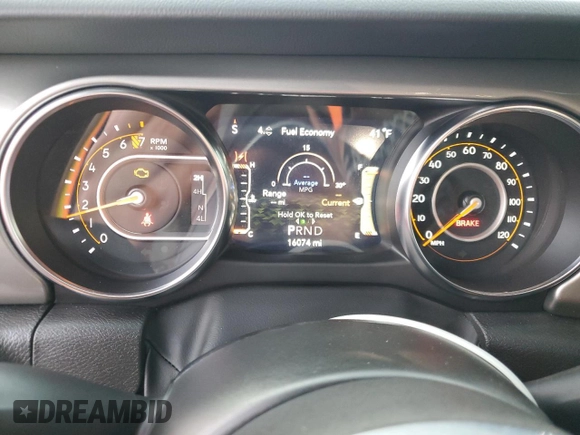 2022 Jeep Wrangler Unlimited Sahara z VIN 1C4HJXEG3NW246088, wystawiony jako Copart lot #50167185 z przebiegiem 16 074 mil mil oraz Nie do naprawy • Non repairable. Historia ofert i sprzedaży dostępna na DreamBid. Obrazek 9.