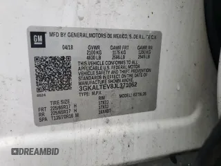 2018 GMC Terrain SLE z VIN 3GKALTEV8JL371062, wystawiony jako Copart lot #54381755 z przebiegiem 63 818 mil mil oraz Szkoda całkowita • Salvage title. Historia ofert i sprzedaży dostępna na DreamBid. Obrazek 13.