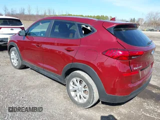 2020 Hyundai Tucson SE with VIN KM8J2CA43LU241383, listed as a IAAI auction lot 41952052 with 15,491 mi miles. Bid and sale history available at carsss.com. Image 3.