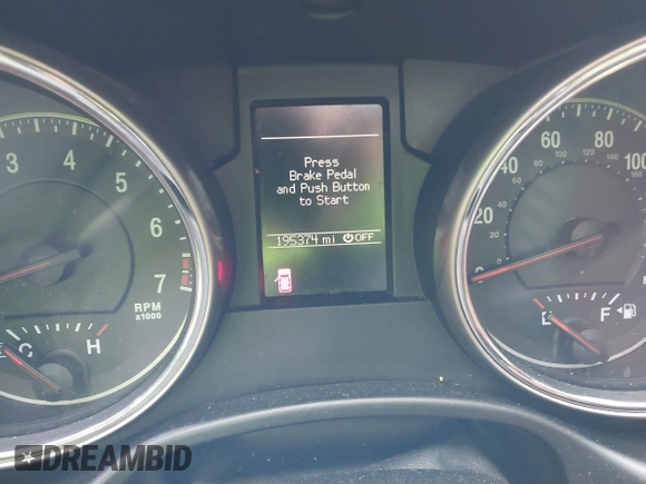 2013 Jeep Grand Cherokee Overland with VIN 1C4RJECG3DC620873, listed as a IAAI auction lot 40909601 with 195,374 mi miles. Bid and sale history available at carsss.com. Image 15.