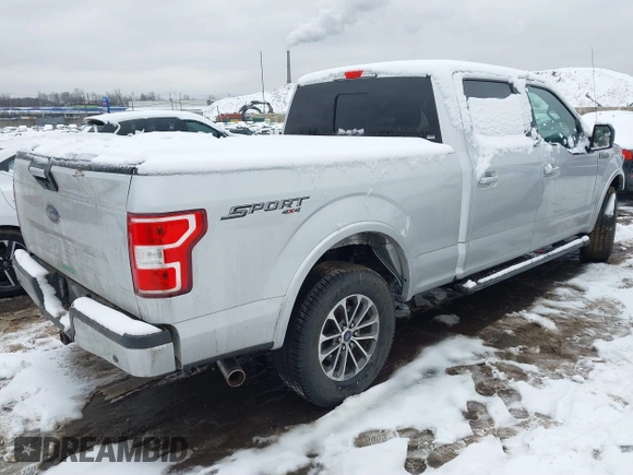 2018 Ford F-150 XL with VIN 1FTFW1E54JKC59793, listed as a IAAI auction lot 41558134 with 217,831 mi miles. Bid and sale history available at carsss.com. Image 4.