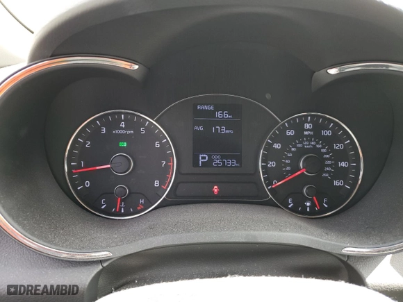 2016 Kia Forte 5-Door LX with VIN KNAFK5A89G5573494, listed as a Copart auction lot 50078525 with 25,733 mi miles and Salvage Title. Bid and sale history available at carsss.com. Image 9.