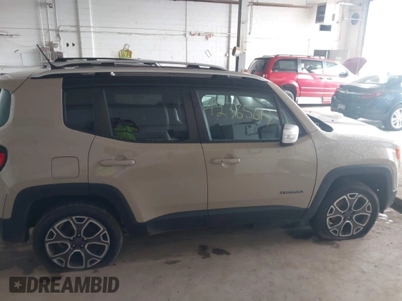 2015 Jeep Renegade Limited with VIN ZACCJBDTXFPC45689, listed as a IAAI auction lot 42365613 with 113,638 mi miles and . Bid and sale history available at DreamBid. Image 13.