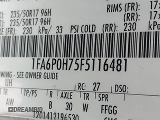 2015 Ford Fusion SE z VIN 1FA6P0H75FS116481, wystawiony jako IAAI lot #41629378 z przebiegiem 132 528 mil mil oraz . Historia ofert i sprzedaży dostępna na DreamBid. Obrazek 9.
