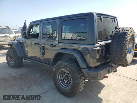 2020 Jeep Wrangler Unlimited Rubicon z VIN 1C4HJXFG4LW194482, wystawiony jako Copart lot #54494825 z przebiegiem 50 358 mil mil oraz Szkoda całkowita • Salvage title. Historia ofert i sprzedaży dostępna na DreamBid. Obrazek 2.