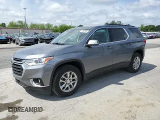 2021 Chevrolet Traverse LT Cloth z VIN 1GNERGKW3MJ124678, wystawiony jako Copart lot #57486165 z przebiegiem 92 120 mil mil oraz Szkoda całkowita • Salvage title. Historia ofert i sprzedaży dostępna na DreamBid. Obrazek 1.