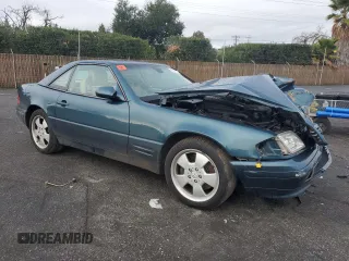 2000 Mercedes-Benz SL-Class with VIN WDBFA68F2YF189776, listed as a Copart auction lot 86550124 with 107,479 mi miles and Salvage Title. Bid and sale history available at carsss.com. Image 4.
