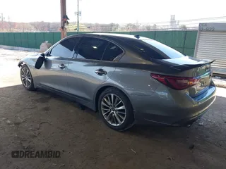 2018 Infiniti Q50 Luxe with VIN JN1EV7AP6JM363783, listed as a IAAI auction lot 42027040 with 41,020 mi miles and . Bid and sale history available at DreamBid. Image 3.