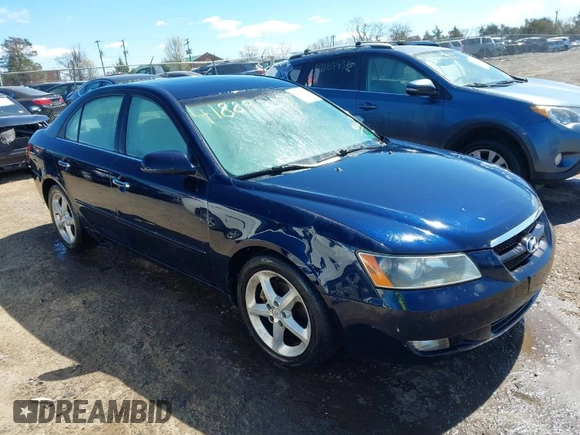 2006 Hyundai Sonata GLS with VIN 5NPEU46F96H012883, listed as a IAAI auction lot 41889359 with 174,518 mi miles and . Bid and sale history available at DreamBid. Image 1.