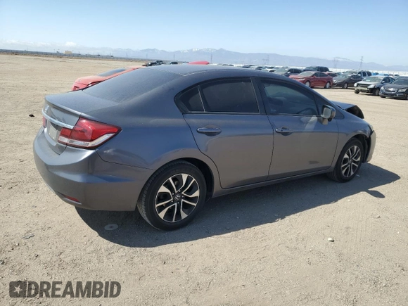 2015 Honda Civic EX with VIN 2HGFB2F81FH565277, listed as a Copart auction lot 54118905 with 229,759 mi miles and Salvage Title. Bid and sale history available at carsss.com. Image 3.
