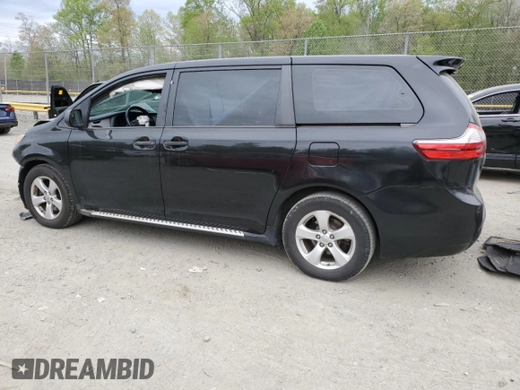 2017 Toyota Sienna L z VIN 5TDZZ3DC1HS786239, wystawiony jako Copart lot #53664265 z przebiegiem Nie podano mil oraz Szkoda całkowita • Salvage title. Historia ofert i sprzedaży dostępna na DreamBid. Obrazek 2.