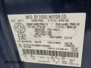 2011 Ford F-150 XL with VIN 1FTEX1EM2BFC66882, listed as a Copart auction lot 63933045 with 173,743 mi miles and Clean title. Bid and sale history available at DreamBid. Image 12.