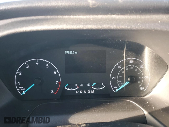 2022 Ford Transit Cargo with VIN 1FTBR3U86NKA65026, listed as a Copart auction lot 48978285 with 57,922 mi miles and Salvage title. Bid and sale history available at DreamBid. Image 9.