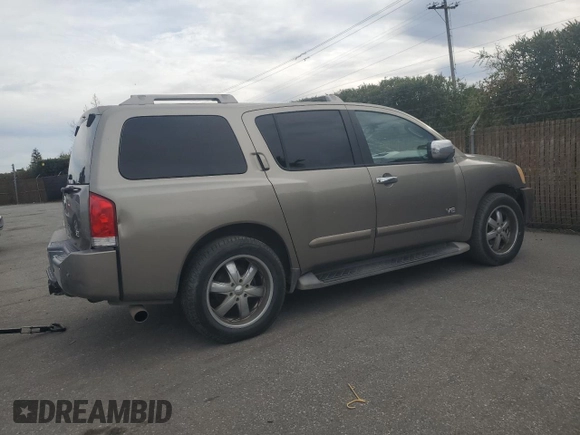 2007 Nissan Armada SE с VIN 5N1AA08A17N708331, выставлен на аукционе Copart как лот 49827135 с пробегом 235 239 миль миль и Списание • Salvage title. История ставок и продаж доступна на DreamBid. Изображение 3.