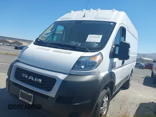 2021 Ram ProMaster Cargo with VIN 3C6LRVBG5ME567156, listed as a IAAI auction lot 42158140 with 43,436 mi miles. Bid and sale history available at carsss.com. Image 2.