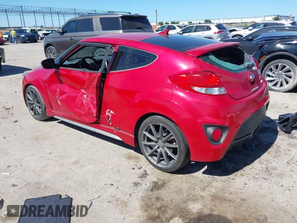 2016 Hyundai Veloster Turbo with VIN KMHTC6AE6GU294648, listed as a IAAI auction lot 42311378 with 94,552 mi miles and . Bid and sale history available at DreamBid. Image 3.
