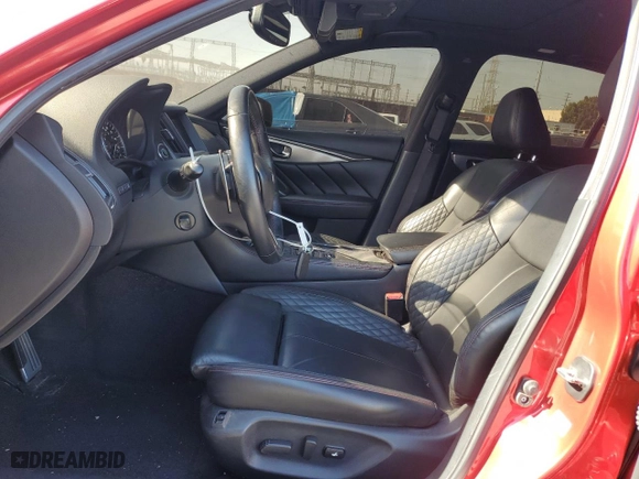 2020 Infiniti Q50 RED SPORT 400 with VIN JN1FV7AP3LM630210, listed as a Copart auction lot 41796535 with NaN miles and Salvage Title. Bid and sale history available at carsss.com. Image 7.