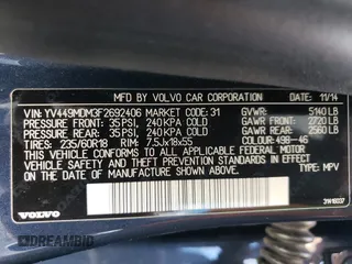 2015 Volvo XC60 T6 Drive-E Platinum with VIN YV449MDM3F2692406, listed as a Copart auction lot 57455215 with 110,470 mi miles and Clean title. Bid and sale history available at DreamBid. Image 13.