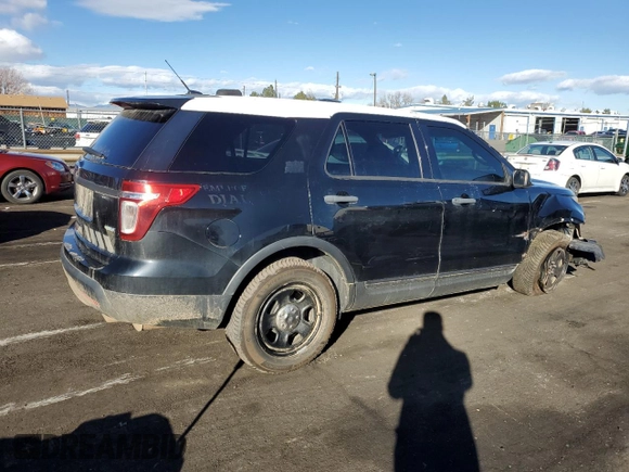 2013 Ford Utility Police Interceptor with VIN 1FM5K8AR9DGC11010, listed as a Copart auction lot 79427274 with 156,608 mi miles and Salvage Title. Bid and sale history available at carsss.com. Image 3.
