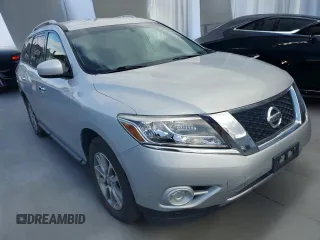 2016 Nissan Pathfinder S with VIN 5N1AR2MM4GC64869, listed as a Copart auction lot 52906705 with 91,118 mi miles and Clean Title. Bid and sale history available at carsss.com. Image 1.