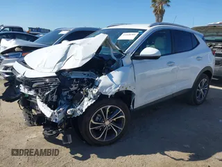 2023 Buick Encore GX Select with VIN KL4MMDS22PB084486, listed as a IAAI auction lot 41668381 with 14,814 mi miles and . Bid and sale history available at DreamBid. Image 2.