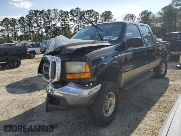 2000 Ford F-350 XL with VIN 1FTSW31FXYED30772, listed as a Copart auction lot 50606445 with 402,923 mi miles and Salvage title. Bid and sale history available at DreamBid. Image 1.